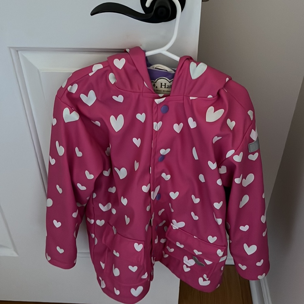 Hatley - Girls Color Changing Heart Raincoat